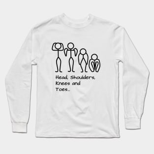 Stickman / Head, shoulders, knees and toes... Long Sleeve T-Shirt